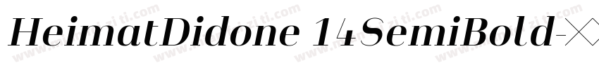 HeimatDidone 14SemiBold字体转换